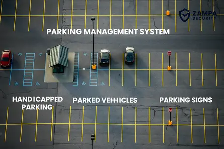 Professional parking lot security officer