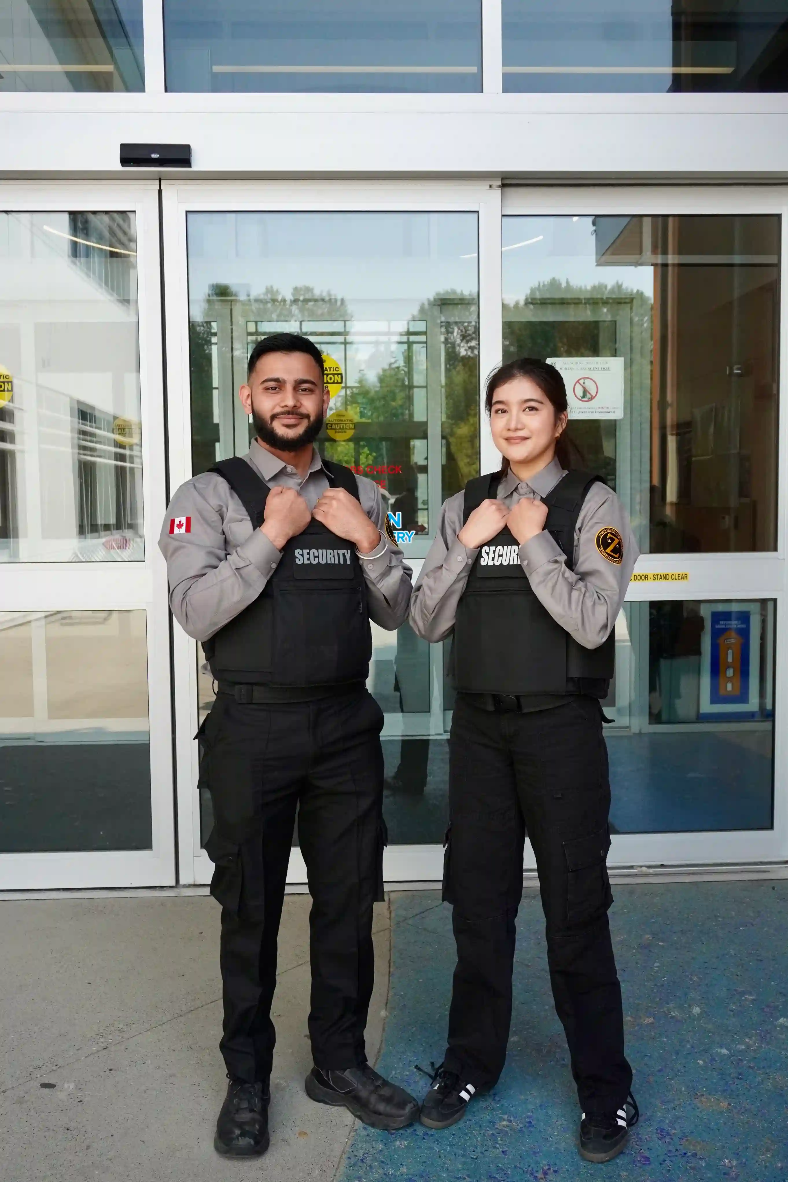 Security personnel during training